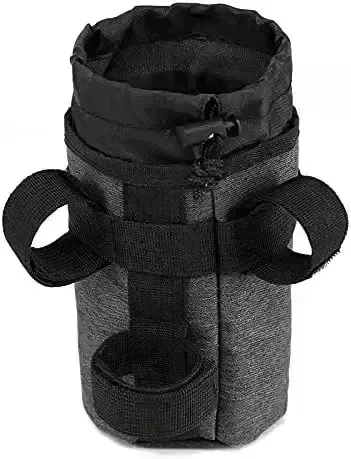 Accmor Bicycle Cup Holder Bag, Insulated Cooler Bike Water Bottle Holder Handlebar Consume Holder, Bike Water Bottle Cage for Kid’s Bicycle,Mountain Bicycle, Cruiser, Highway Bike,Black