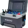 Igloo BMX 52 Quart Cooler with Neat Riser Engineering, Fish Ruler, and Tie-Down Details