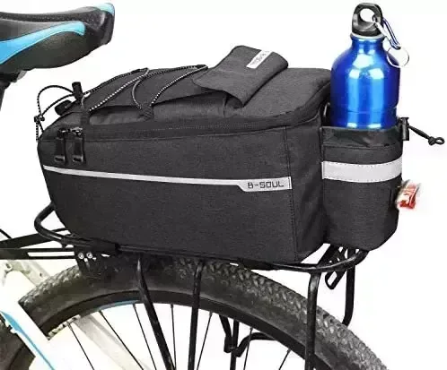 Bike Bag Back Rack Bag Waterproof Bicycle Panniers Carrier Cooler Big Capacity With Bottle Bag For Rear Rack