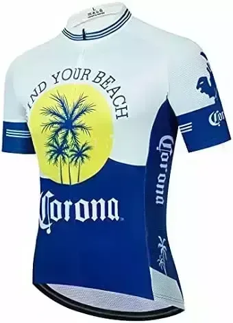 Corona Beer Cycling Jersey Men Short Sleeve Ropa Ciclismo Bike Wear Jersey Triathlon Cycling Clothing Maillot Ciclismo MTB